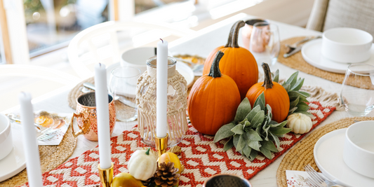 fall home decor table setting