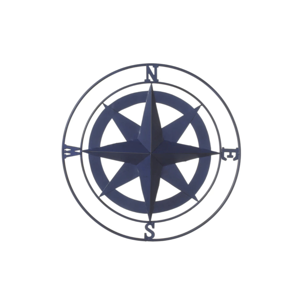 Small Blue Compass Wall Decor