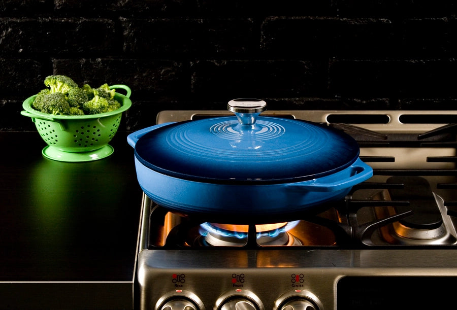 3.6QT Enameled Covered Casserole