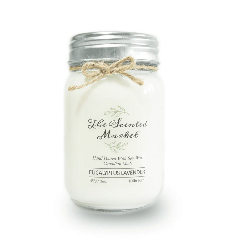 16oz Scented Mason Jar Soy Candle - Assorted