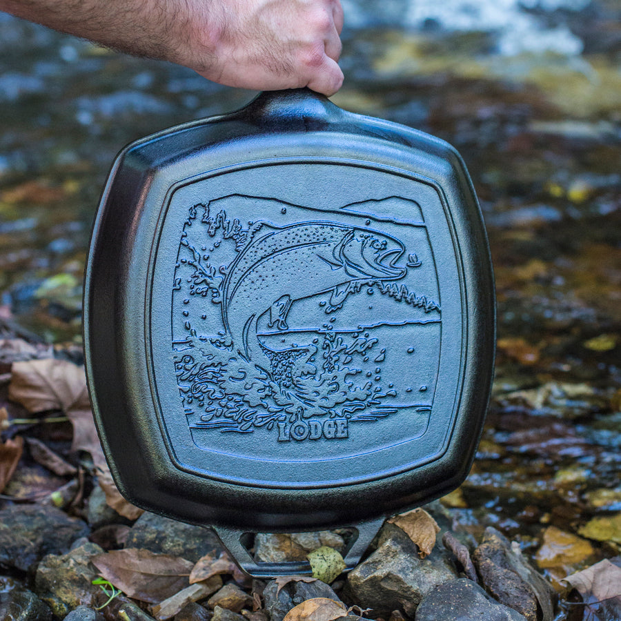 10.5 Inch Square Grill Pan, Fish