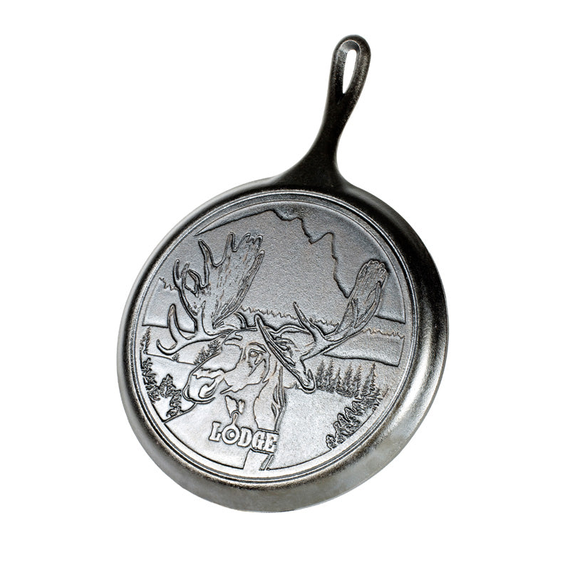 10.5" Cast Iron Griddle - Moose