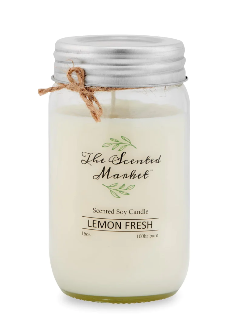 16oz Scented Mason Jar Soy Candle - Assorted