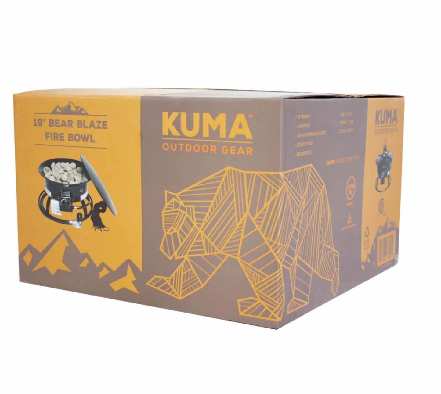 KUMA Bear Blaze Fire Bowl - 19"
