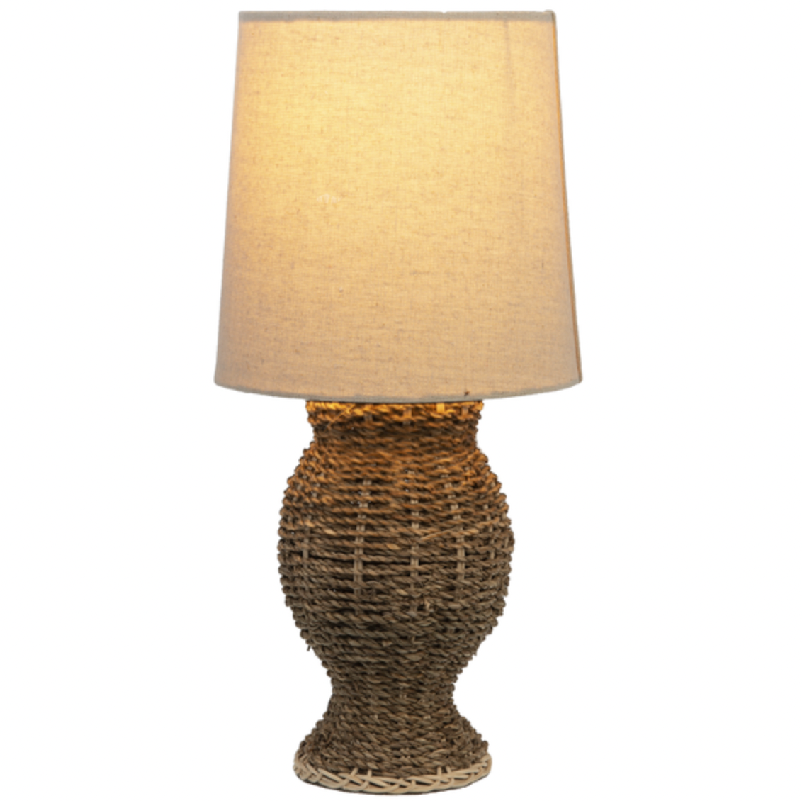 Woven Jute Accent Lamp