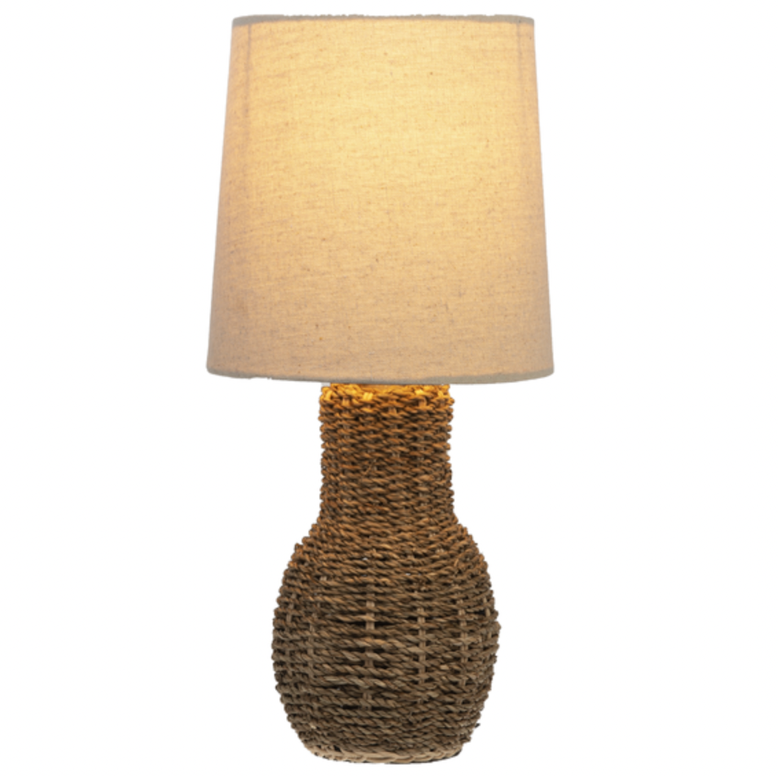 Woven Jute Accent Lamp