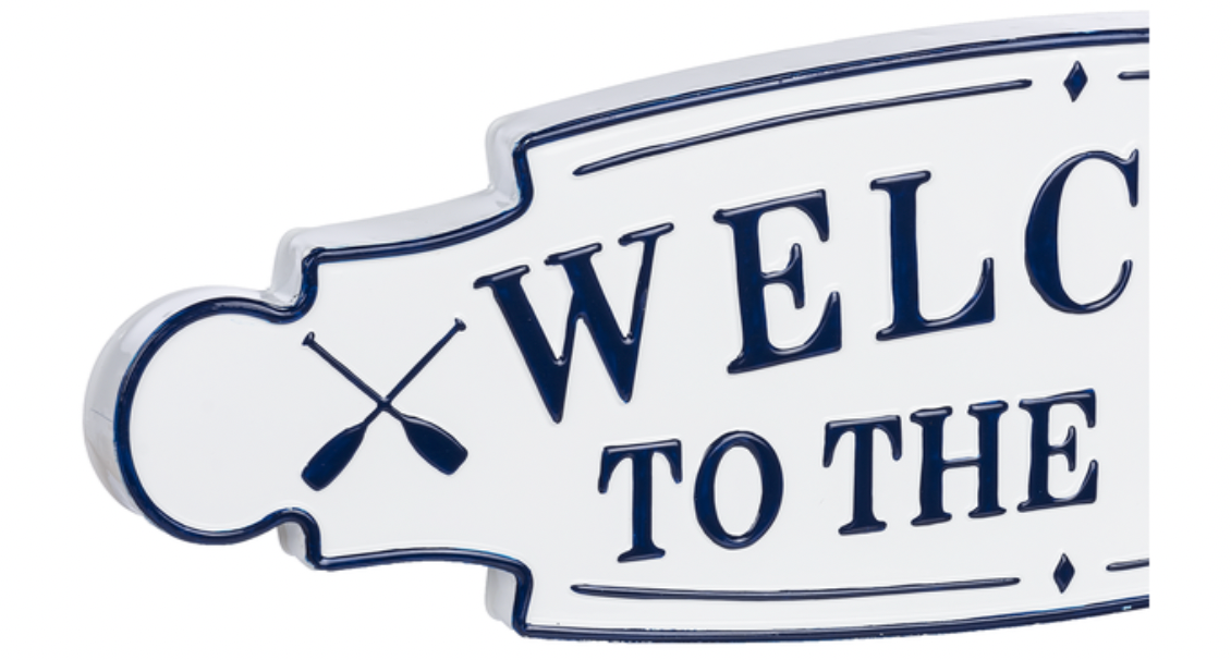 "Welcome to the Lake" Wall Decor