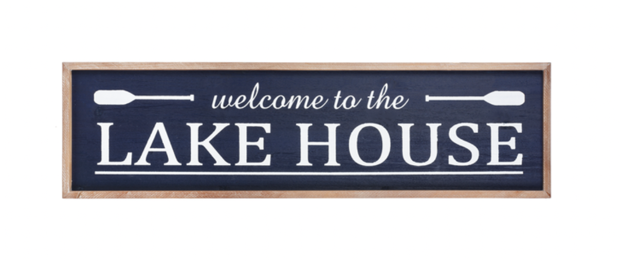 "Welcome to the Lake House" Wall Decor