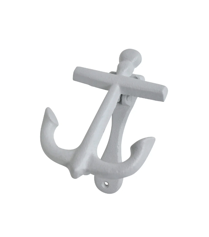 Anchor Door Knocker - White