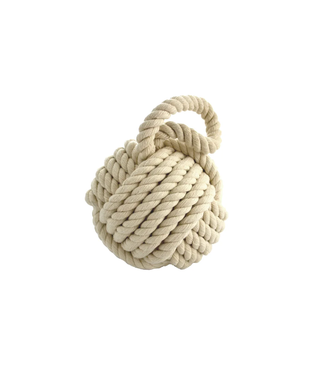 Decorative Rope Ball - White