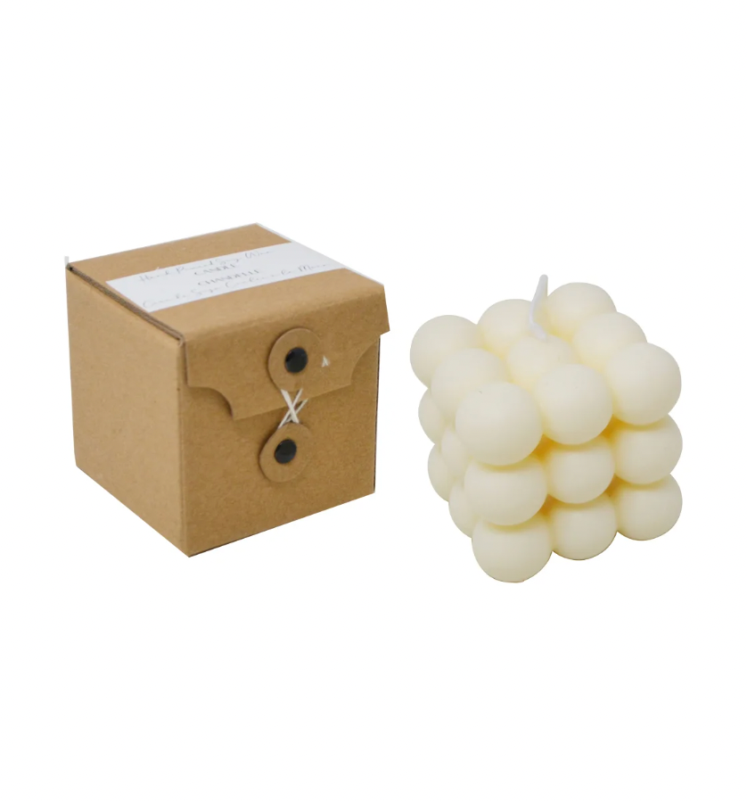Bubble Candle - White