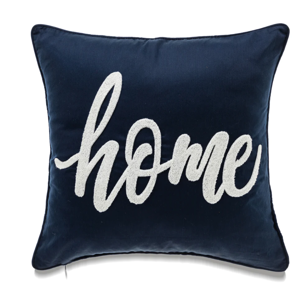 Terry Loop Embroidery Pillow