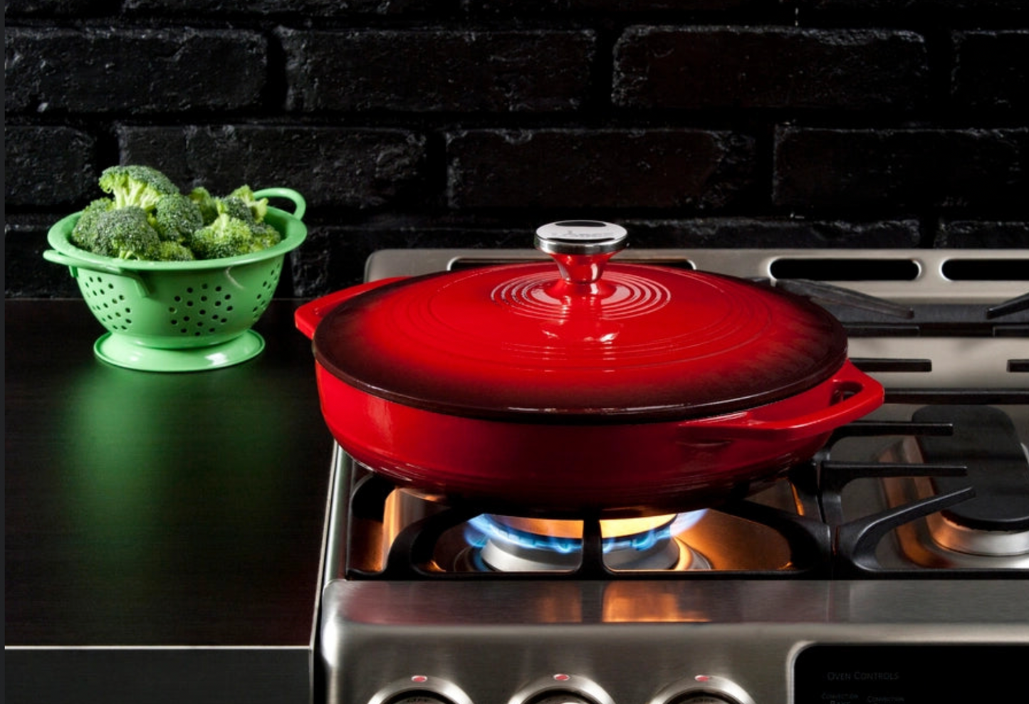 3.6QT Enameled Covered Casserole