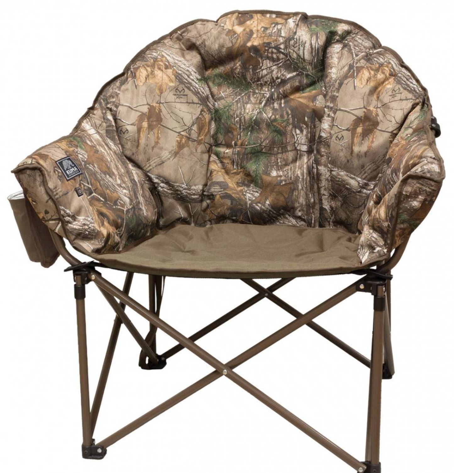 KUMA Lazy Bear Heated Chair - Heather Grey, with Carry Bag