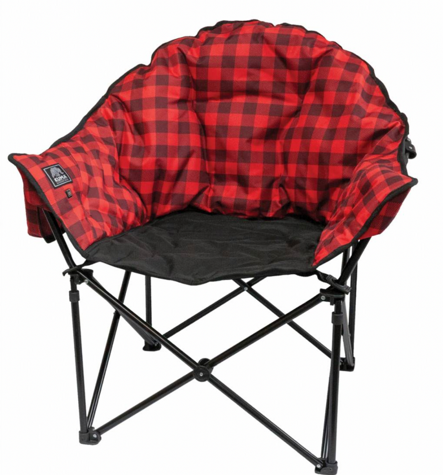 KUMA Lazy Bear Heated Chair - Heather Grey, with Carry Bag