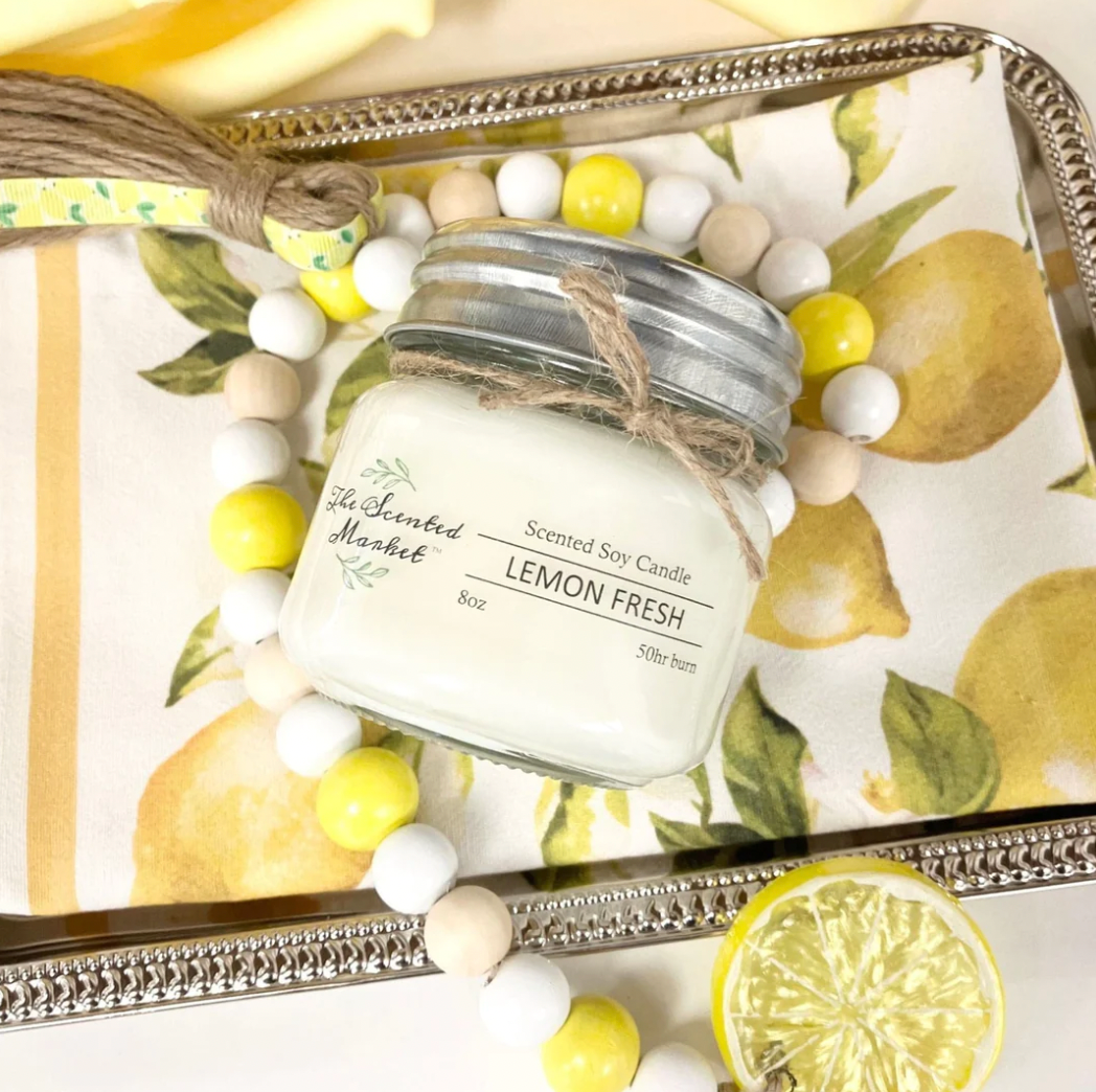 16oz Scented Mason Jar Soy Candle - Assorted