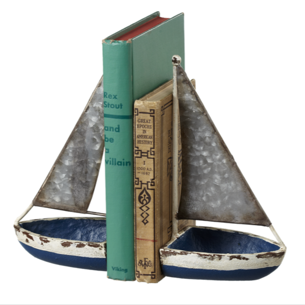 Sail Boat Bookend - Pair