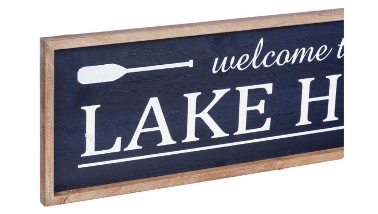 "Welcome to the Lake House" Wall Decor