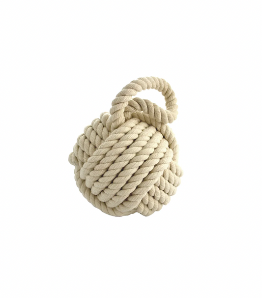 Decorative Rope Ball - White
